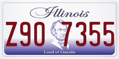 IL license plate Z907355