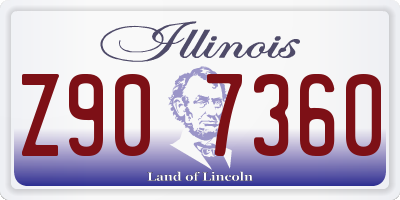 IL license plate Z907360