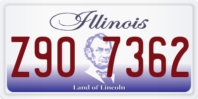 IL license plate Z907362