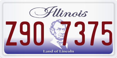 IL license plate Z907375