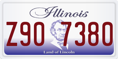 IL license plate Z907380
