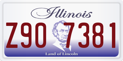 IL license plate Z907381