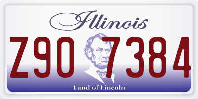 IL license plate Z907384