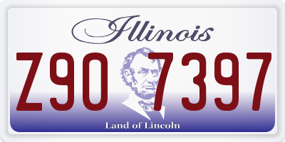 IL license plate Z907397