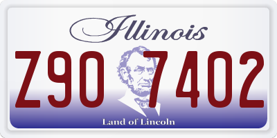 IL license plate Z907402