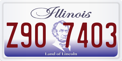 IL license plate Z907403
