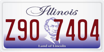 IL license plate Z907404