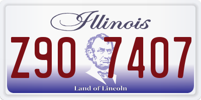 IL license plate Z907407
