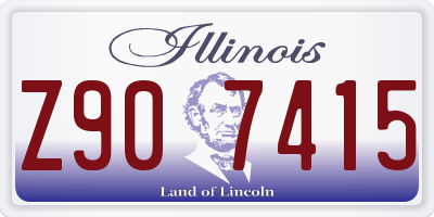 IL license plate Z907415