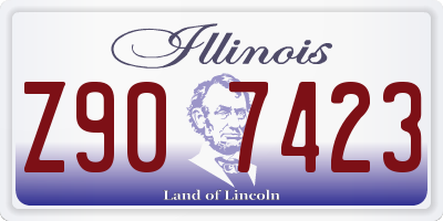IL license plate Z907423