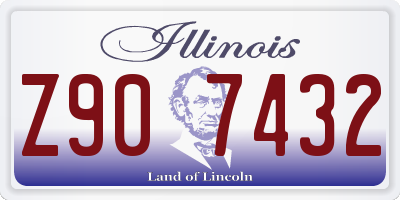 IL license plate Z907432