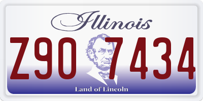 IL license plate Z907434