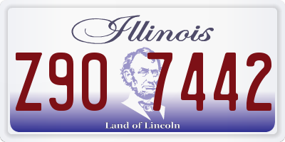 IL license plate Z907442