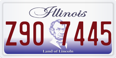 IL license plate Z907445