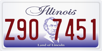 IL license plate Z907451