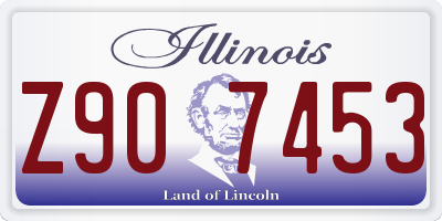 IL license plate Z907453