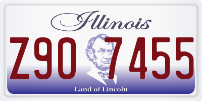 IL license plate Z907455