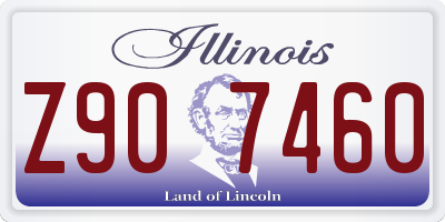 IL license plate Z907460