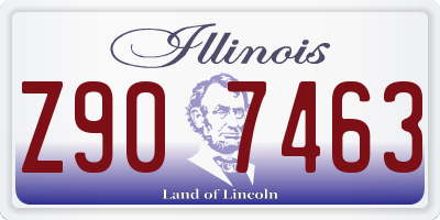 IL license plate Z907463
