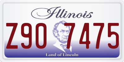 IL license plate Z907475
