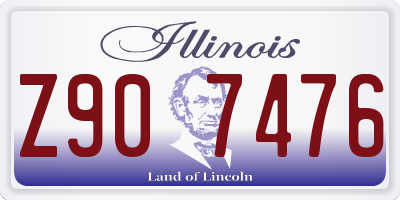 IL license plate Z907476