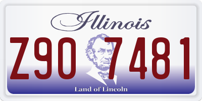 IL license plate Z907481