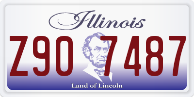 IL license plate Z907487