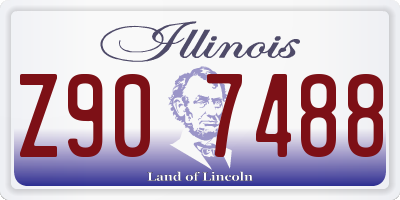 IL license plate Z907488