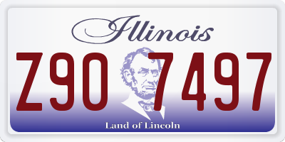 IL license plate Z907497