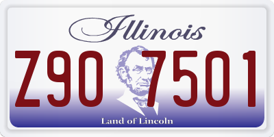 IL license plate Z907501
