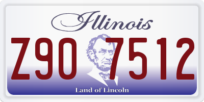IL license plate Z907512