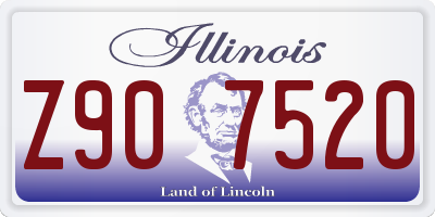 IL license plate Z907520