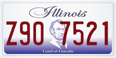 IL license plate Z907521
