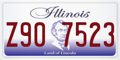 IL license plate Z907523