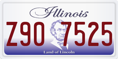 IL license plate Z907525