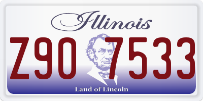 IL license plate Z907533