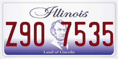 IL license plate Z907535