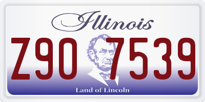 IL license plate Z907539