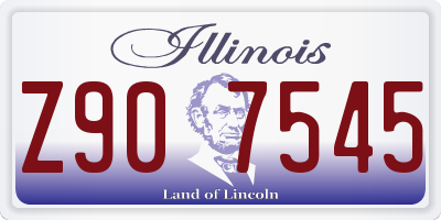 IL license plate Z907545