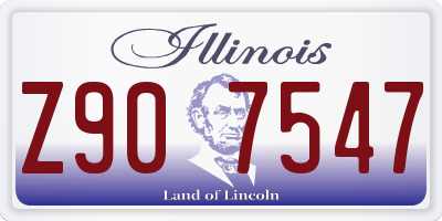 IL license plate Z907547