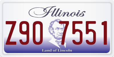 IL license plate Z907551