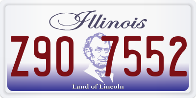 IL license plate Z907552