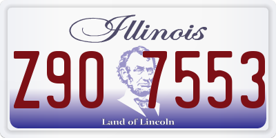 IL license plate Z907553