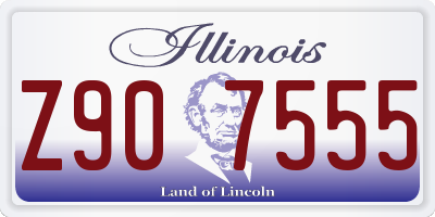 IL license plate Z907555