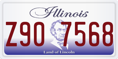 IL license plate Z907568