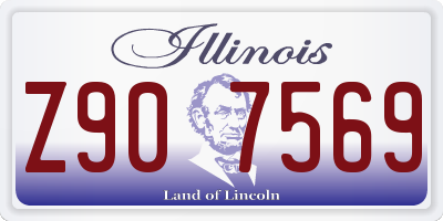 IL license plate Z907569