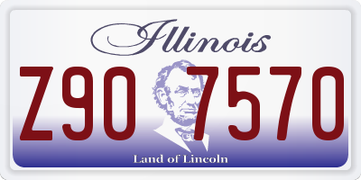 IL license plate Z907570
