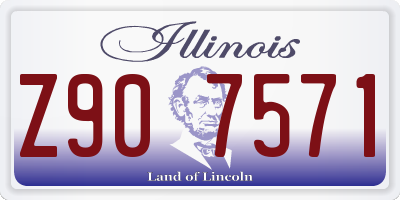 IL license plate Z907571
