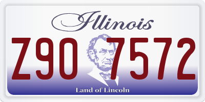 IL license plate Z907572