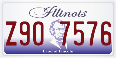 IL license plate Z907576